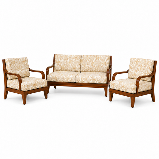 Solid Wood Living Room Sofa Set