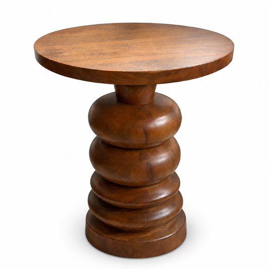 Antique Sheesham Wood Side Table