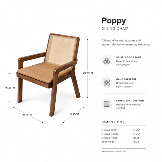 Modern Oak Accent Arm Chair