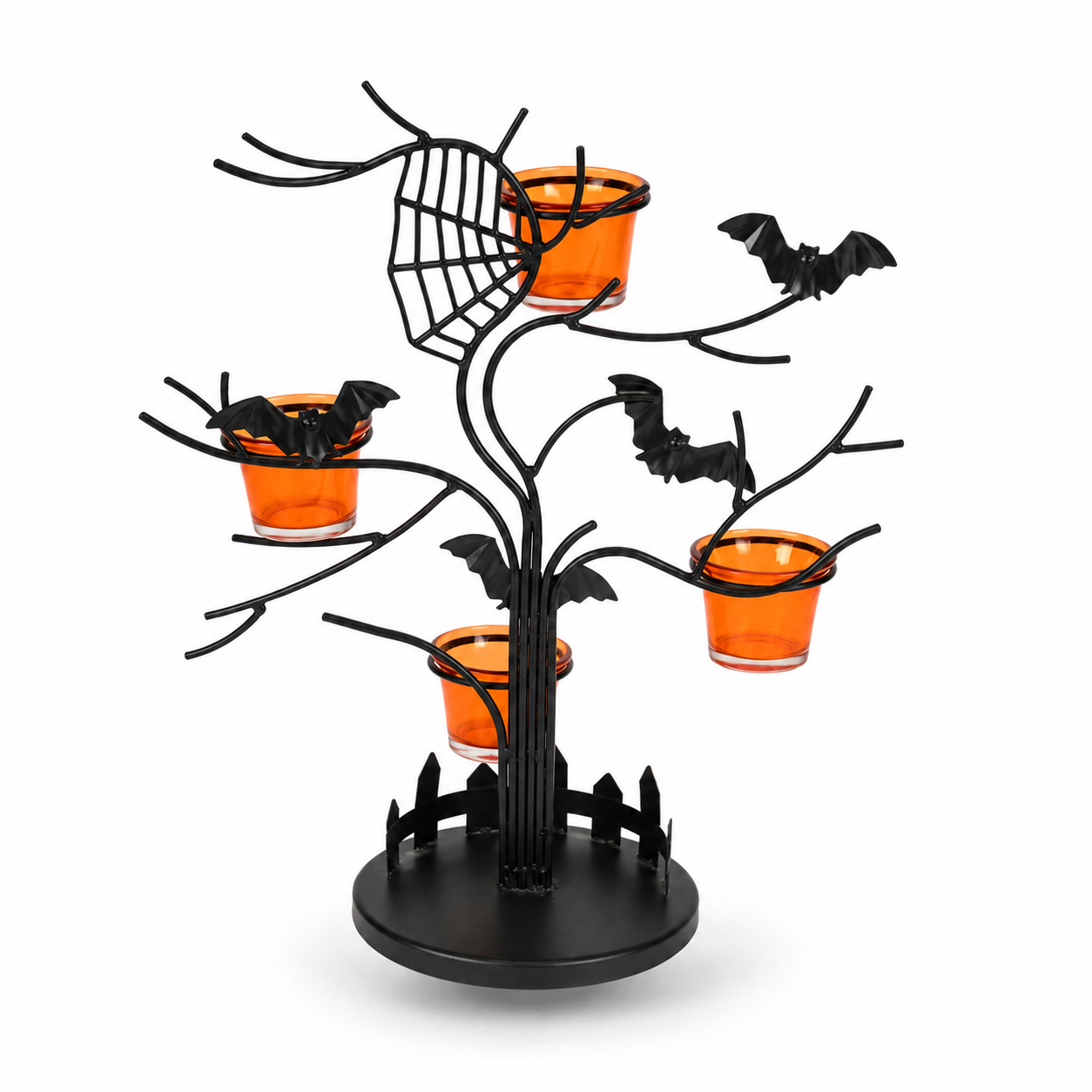Halloween Tree Tealight Candle Holder Stand