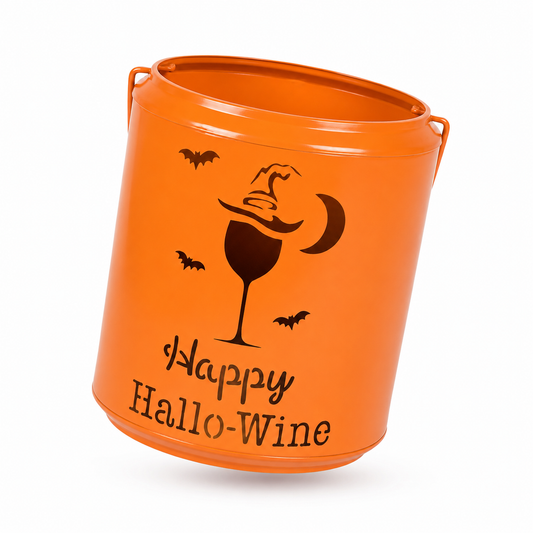 Happy Hallo-Wine Halloween Candy Bucket