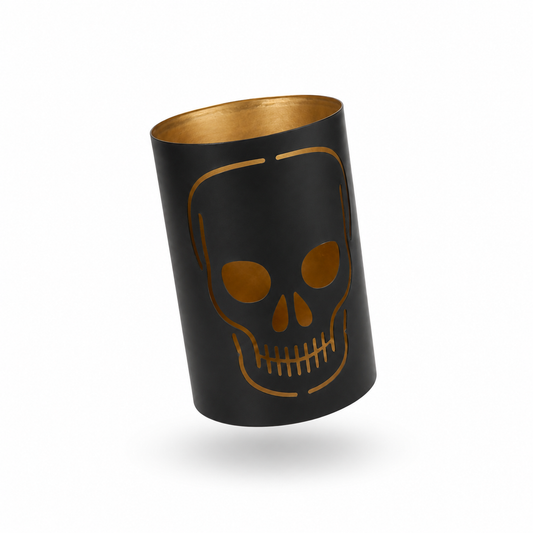 Halloween Skull Candle Holder