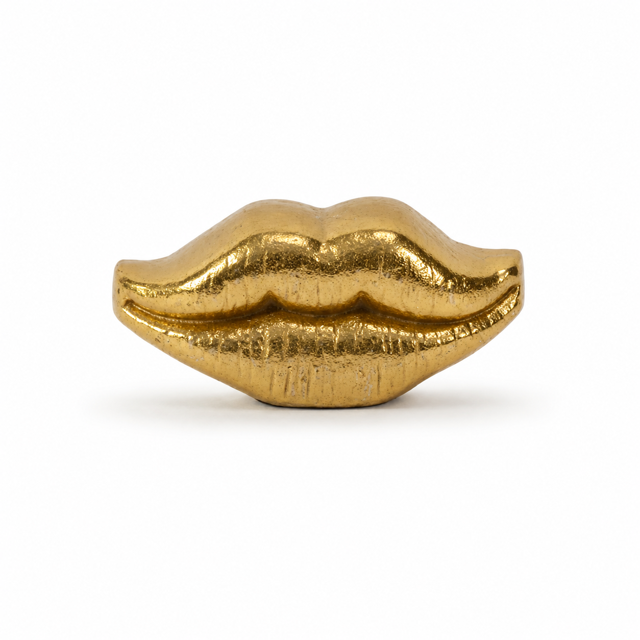 Gold Lips Decorative Sculpture