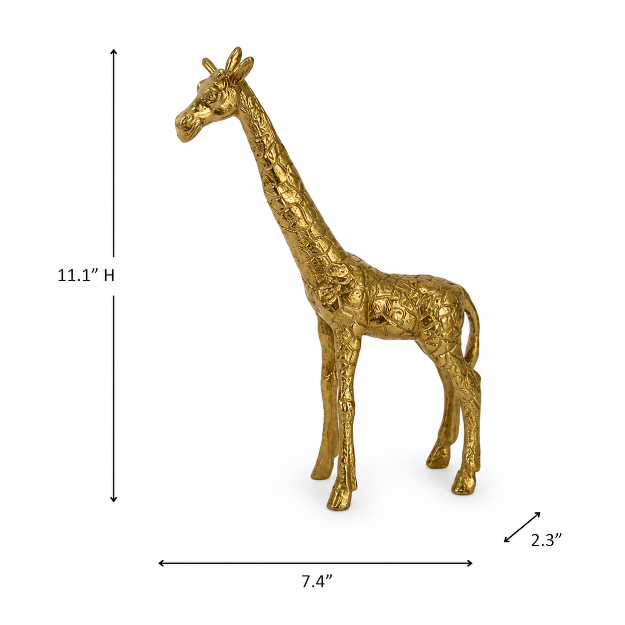 Gold Giraffe Figurine