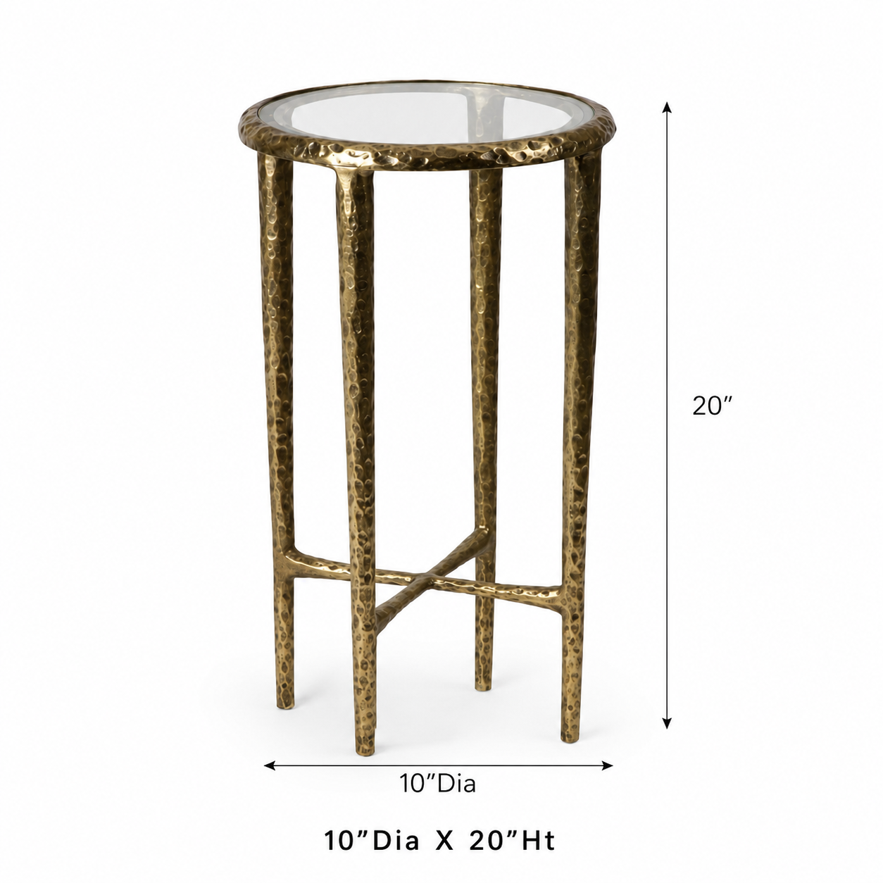 Metal & Glass Side Table