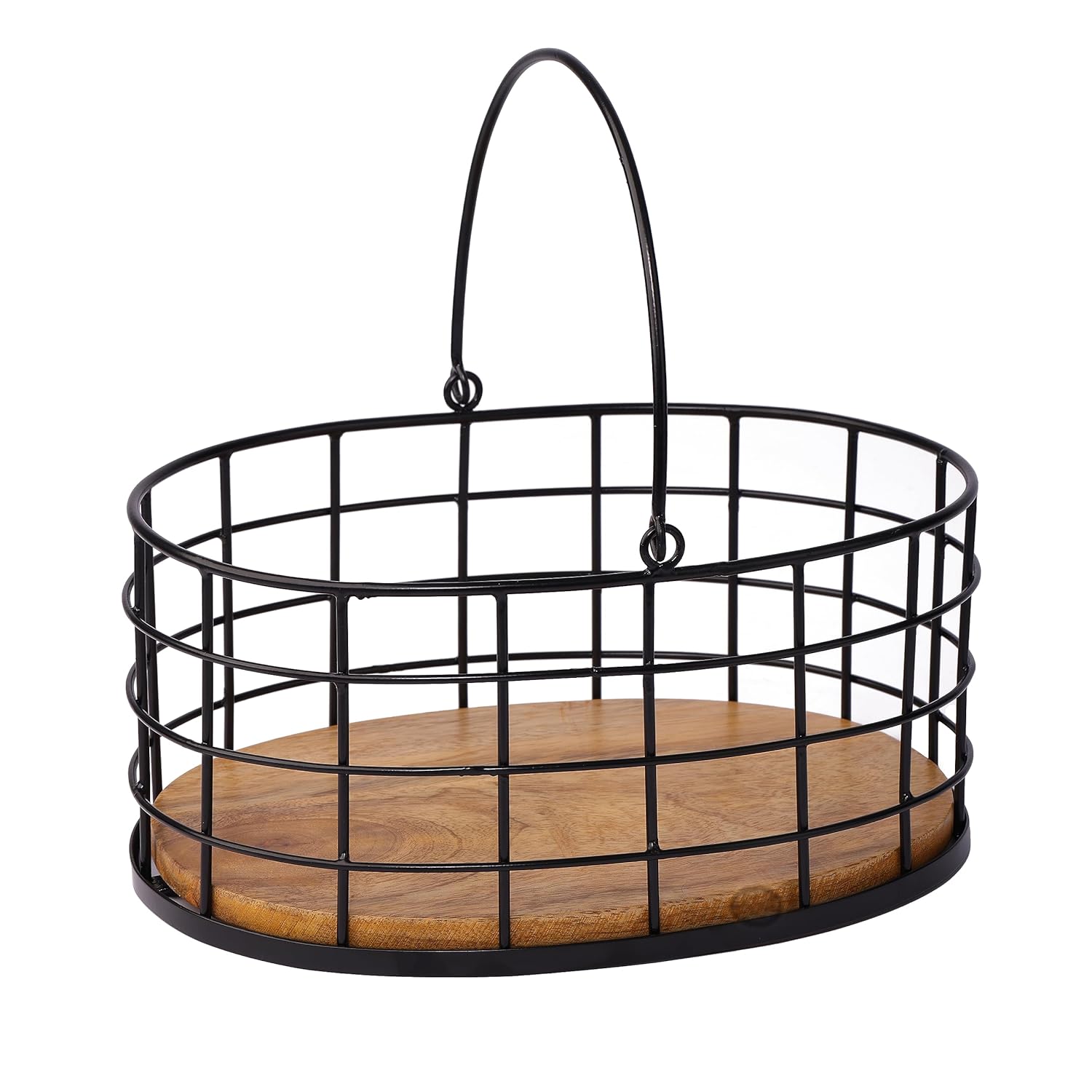 Decorative Metal Storage Basket | Fruit & Vegetable Holder for Kitchen