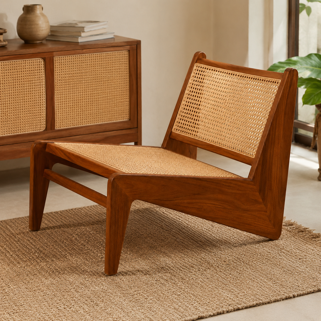 Aster Cane Lounge Chair