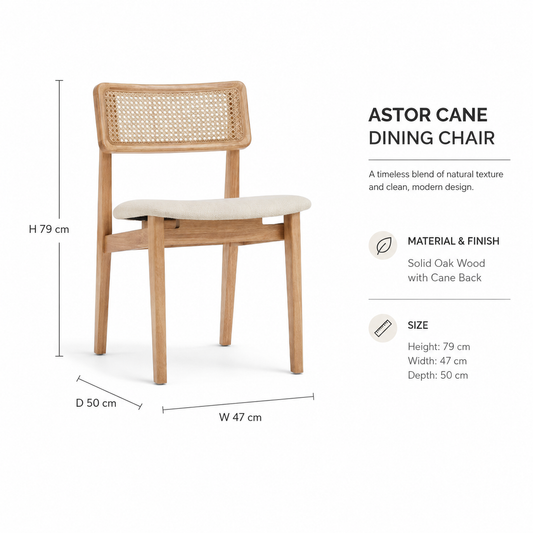 Astor Cane Dining Chair