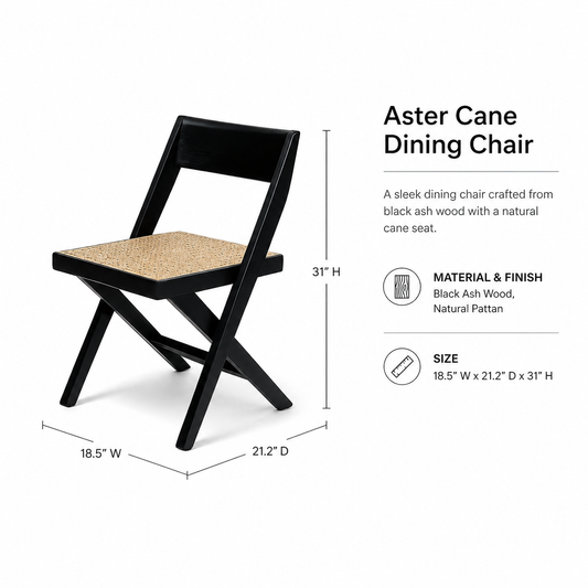 Aster Cane Dining Chair