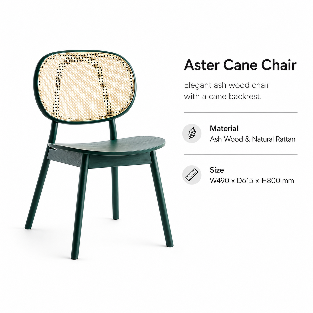 Aster Cane Dining Chair