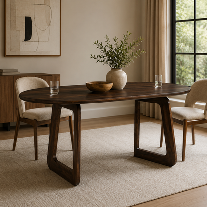 Contemporary Wooden Dining Room Table