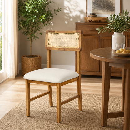 Modern Rattan Side Chair