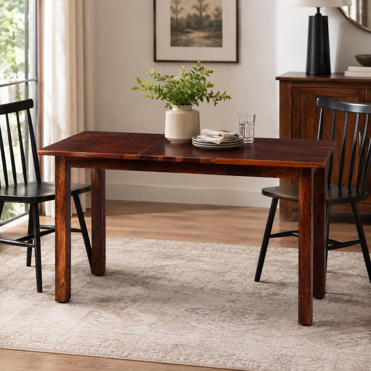 Solid Wood Extendable Dining Table