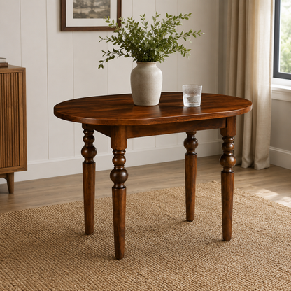 Solid Wood Oval Dining Table