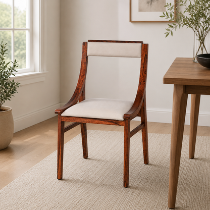 Walnut Finish Accent Chair