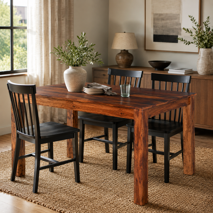 Solid Wood Rectangular Dining Table