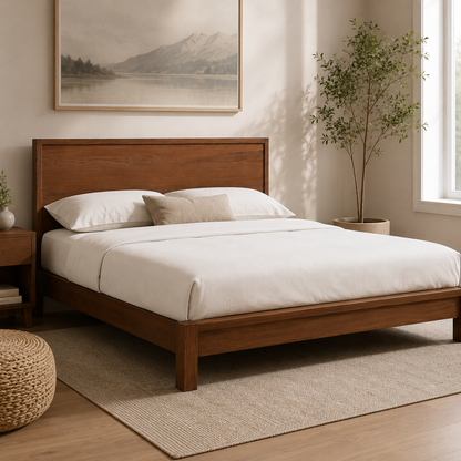 Solid Wood Platform Bed Frame