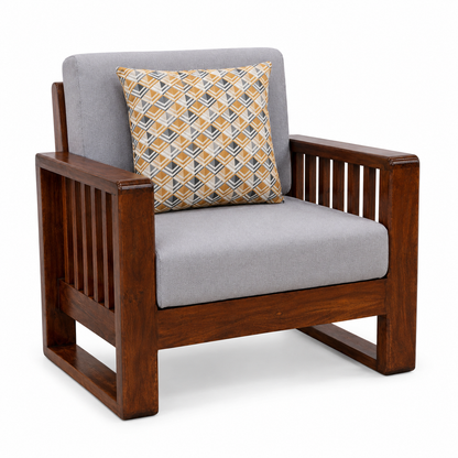 Solid Wood Accent Armchair