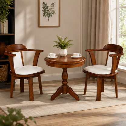 Solid Wood Bistro Table & Chair Set