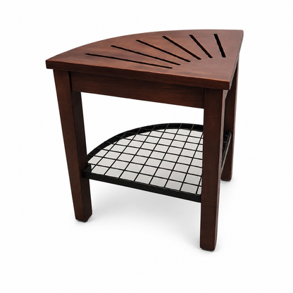 Solid Sheesham Wood Corner End Table