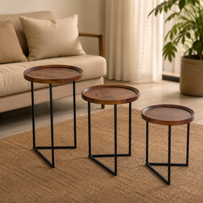 Set of 3 Nesting Side Tables