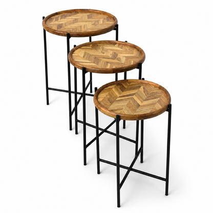 Set of 3 Nesting Side Tables