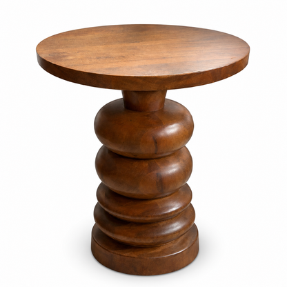 Antique Sheesham Wood Side Table