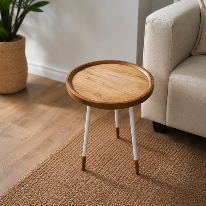 Modern Accent End Table with Tray Top