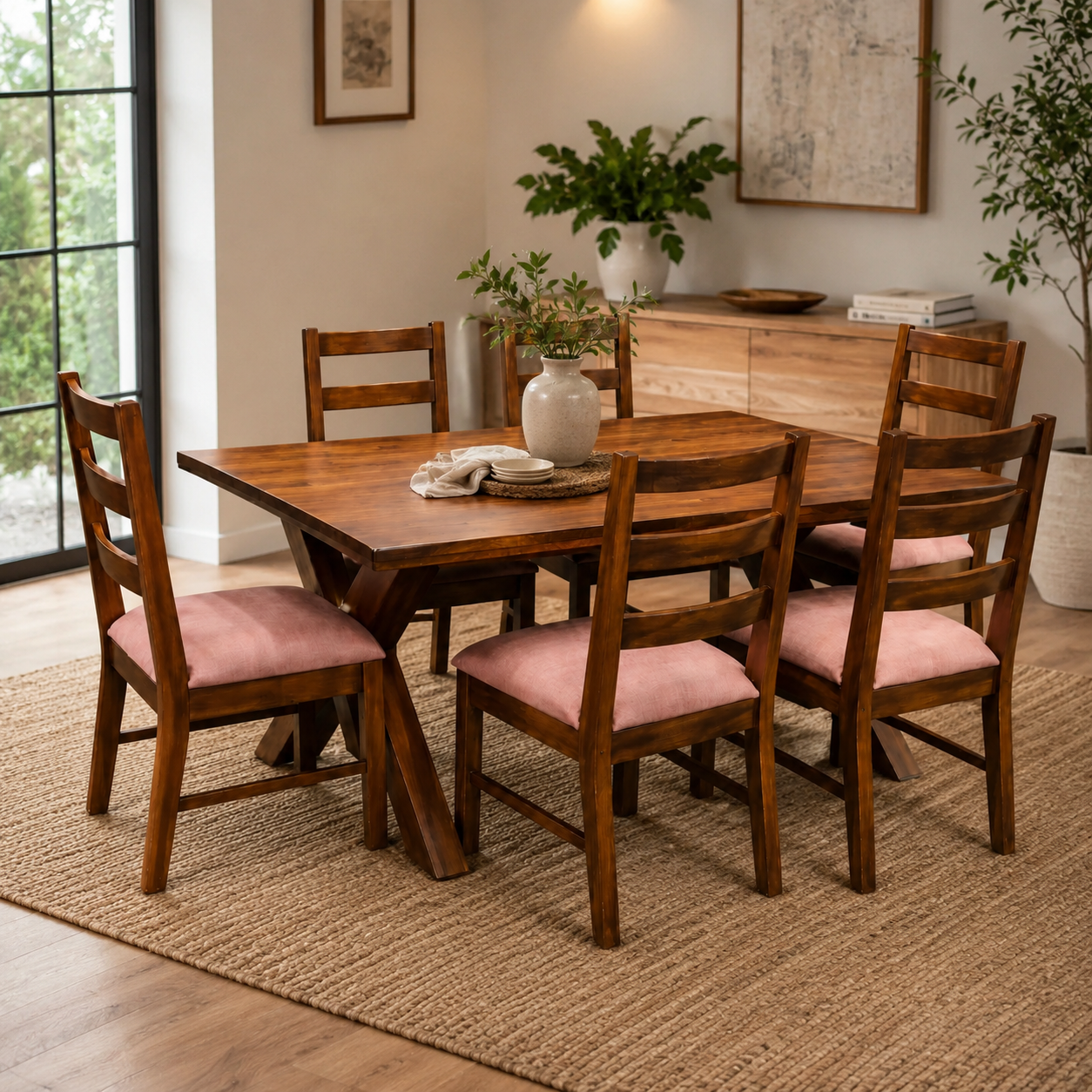 Solid Wood Dining Furniture | Walnut Finish