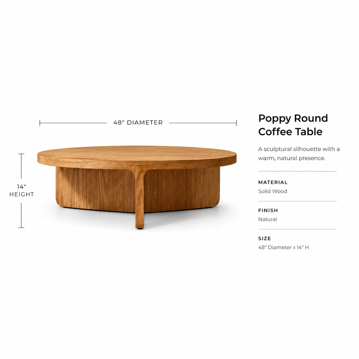 Poppy Round Coffee Table