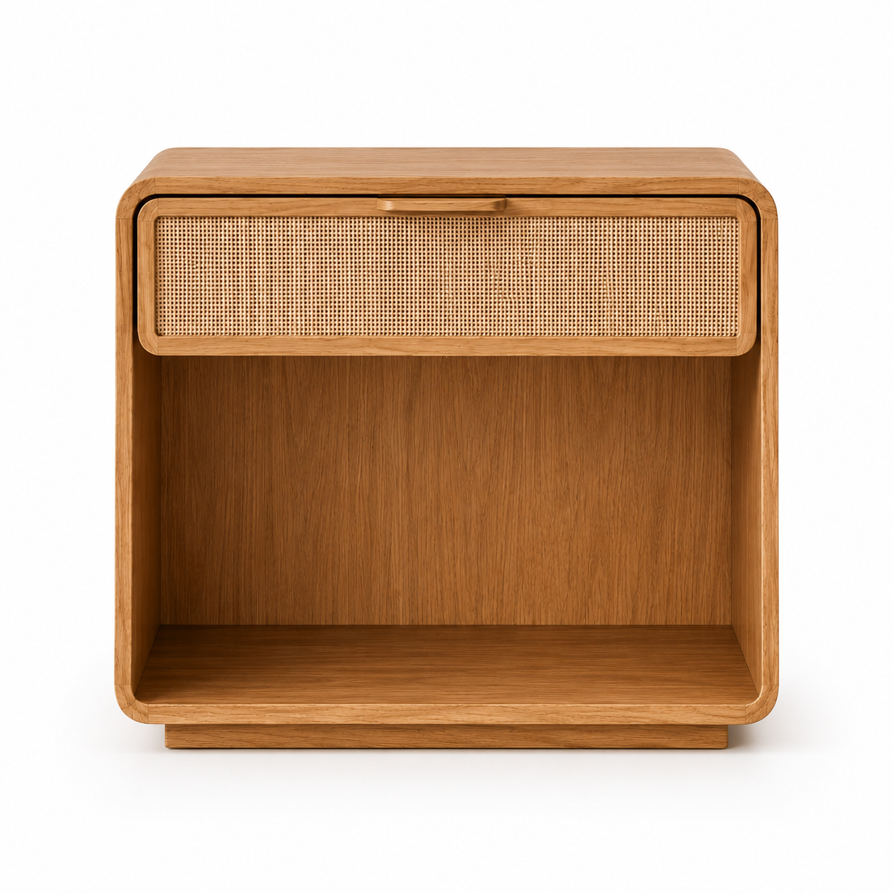 Poppy Cane Open Nightstand