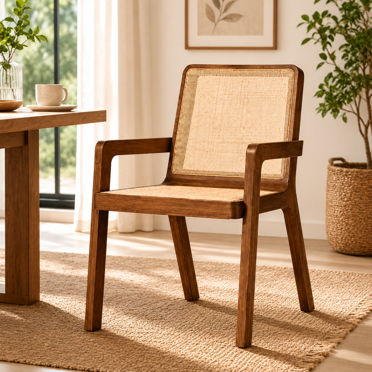 Modern Wooden Accent Chair
