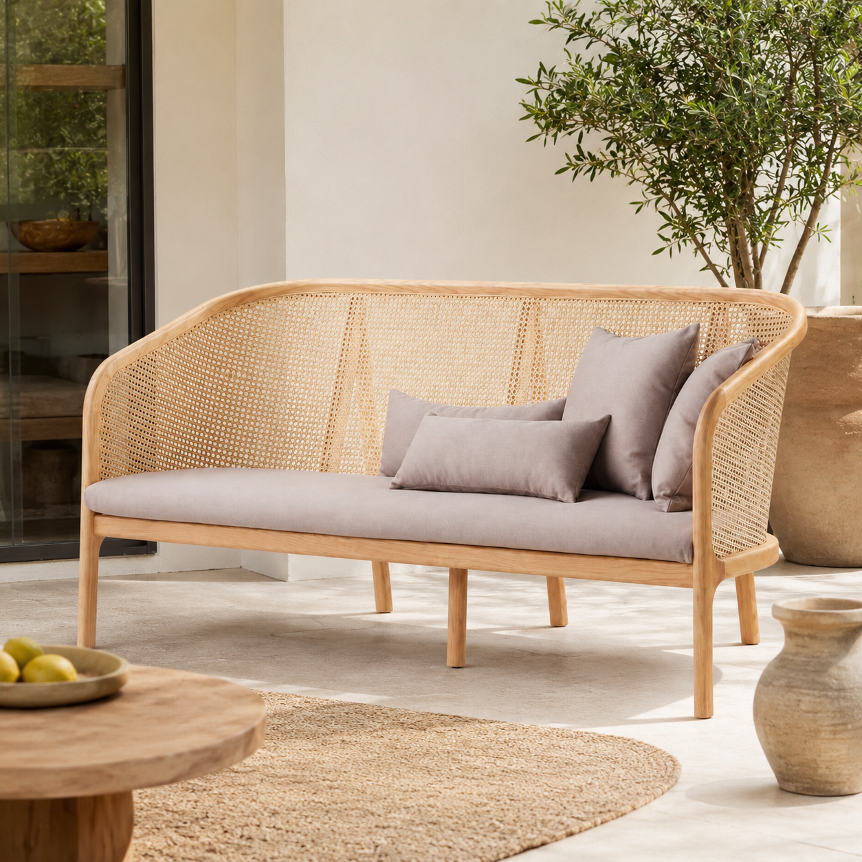 Scandinavian Upholstered Living Room Sofa