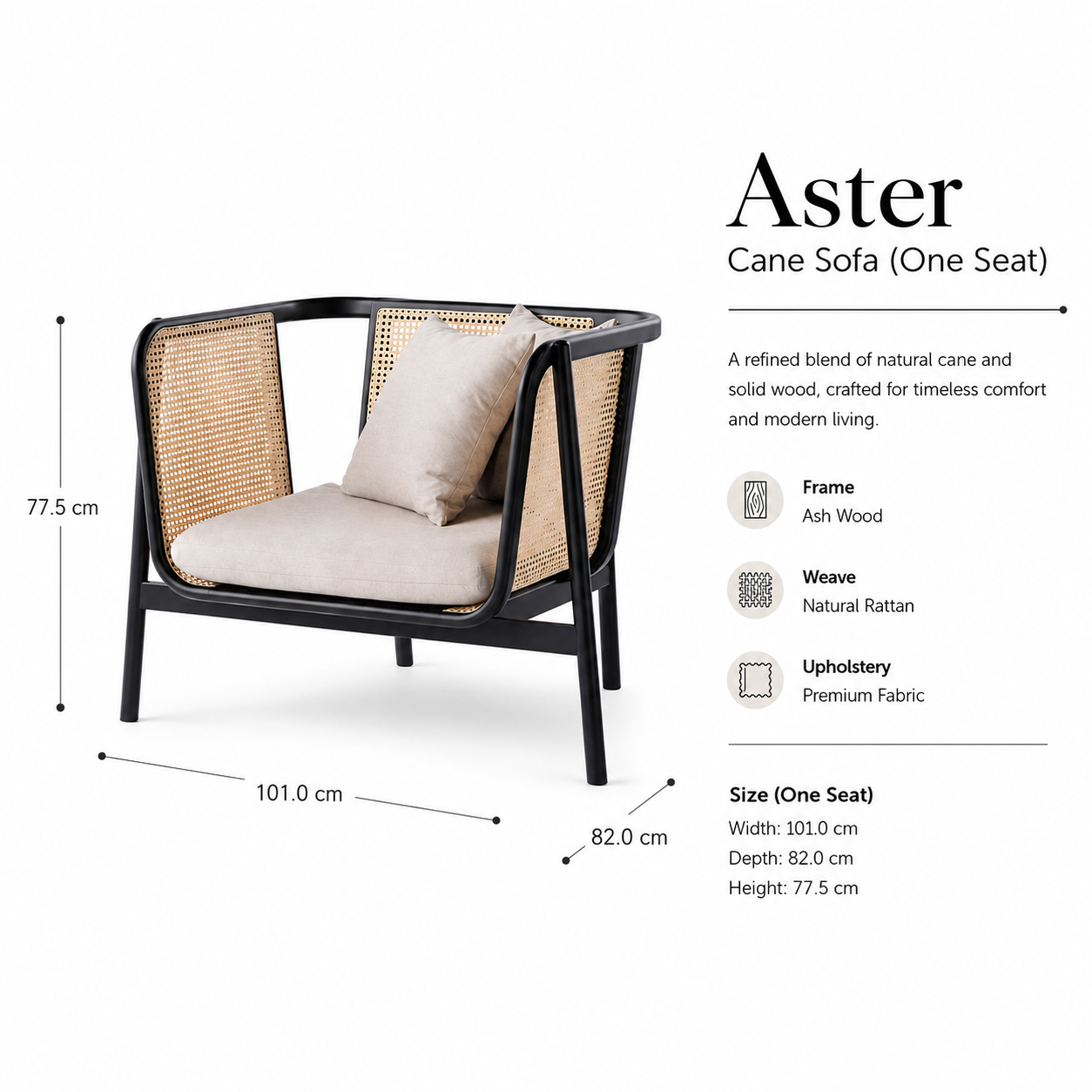 Single Seater Living Room Chair