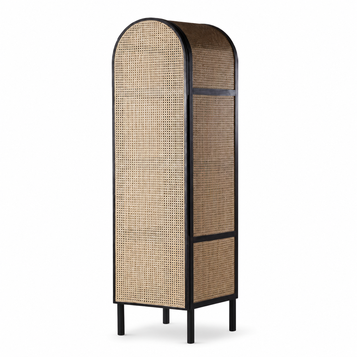 Solid Ash Wood Cane Storage Cabinet