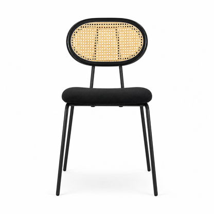 Solid Wood & Natural Rattan Accent Chair