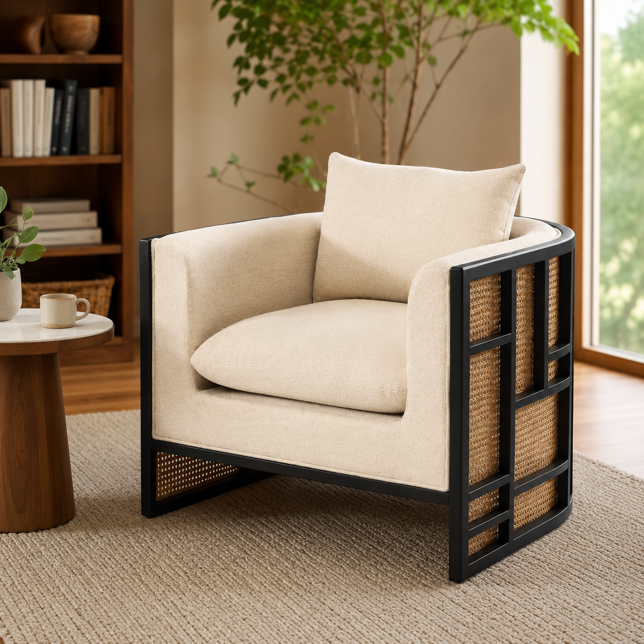 Aster Cane Lounge Chair