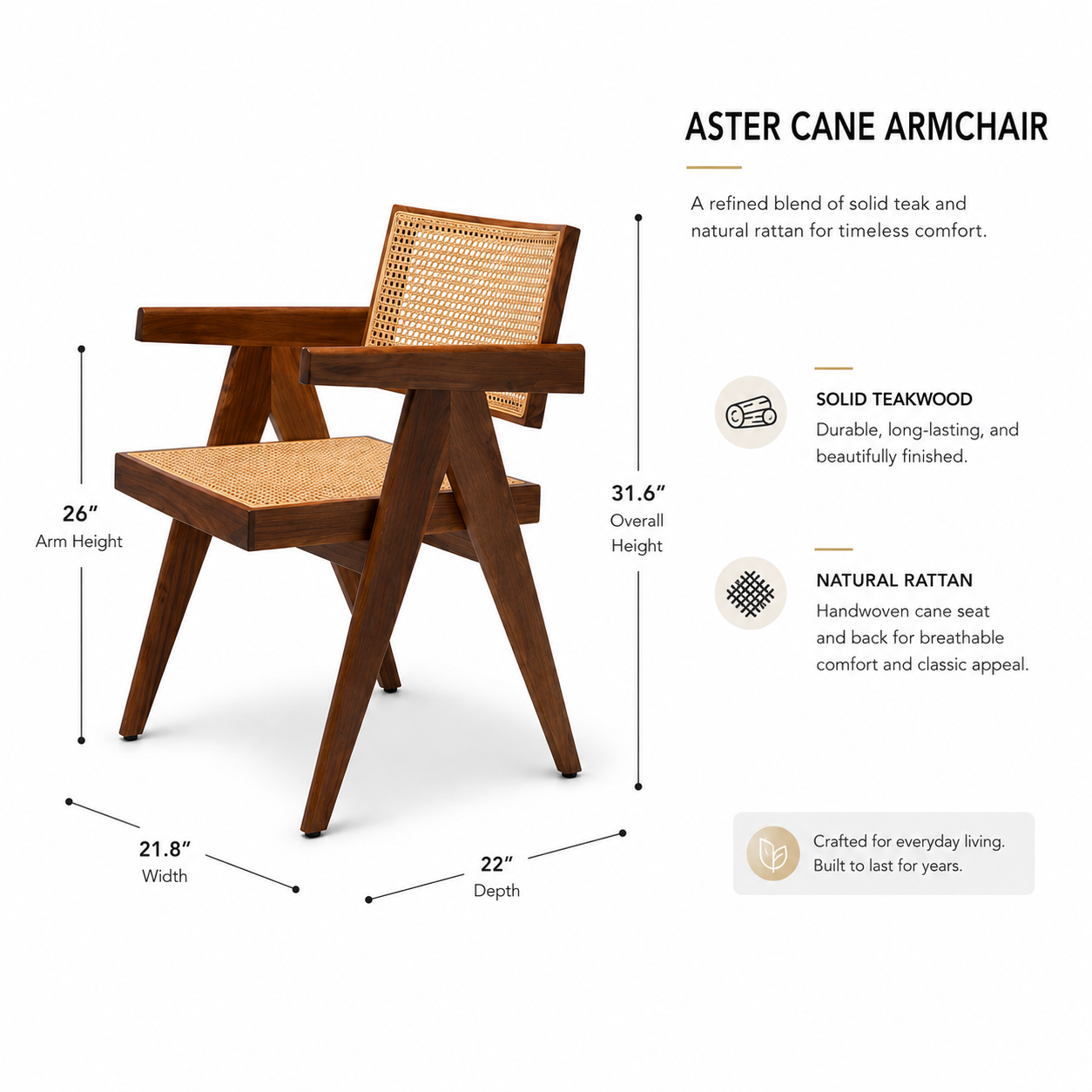 Aster Cane Armchair