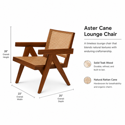 Aster Cane Lounge Chair
