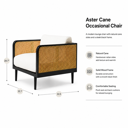 Aster Cane Occasional Chair