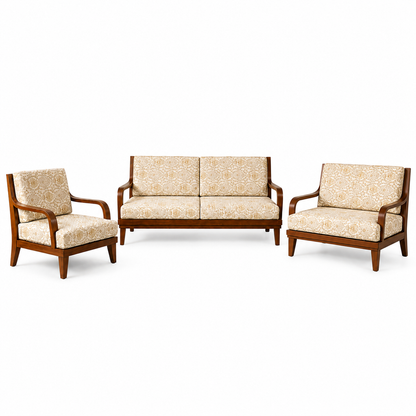 Solid Wood Living Room Sofa Set