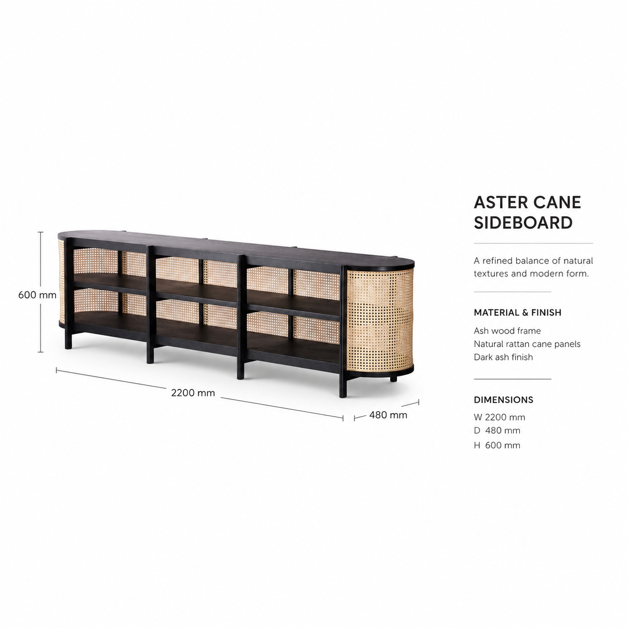 Solid Wood Console Cabinet