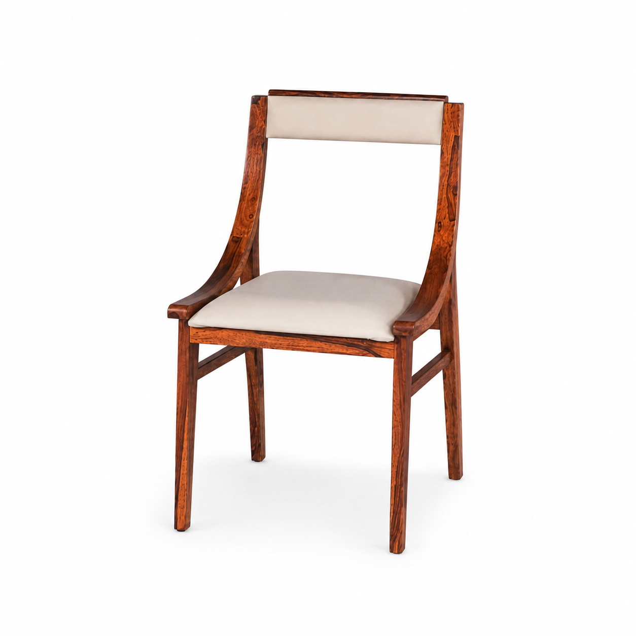 Walnut Finish Accent Chair