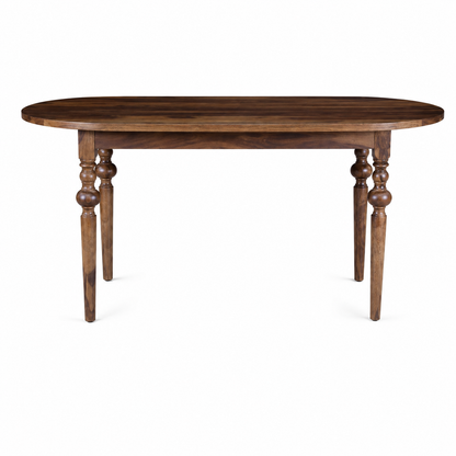 Solid Wood Oval Dining Table