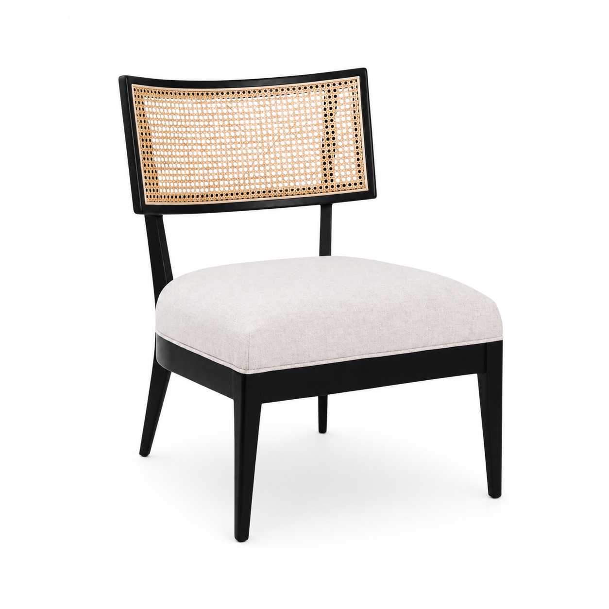 Modern Cane Accent Chair