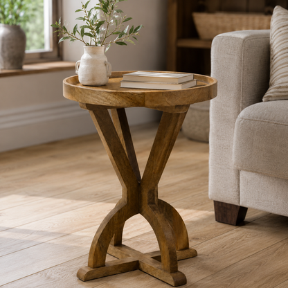 Handcrafted End Table for Living Room & Bedroom