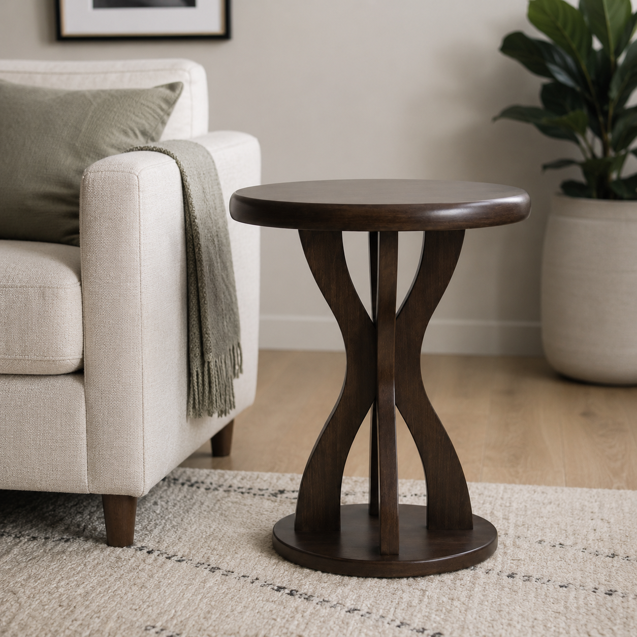 Handcrafted End Table for Living Room & Bedroom