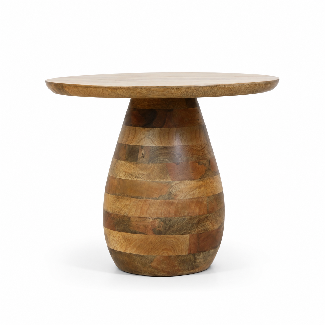 Handcrafted Pedestal Accent Table