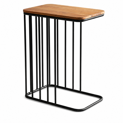 Industrial End Table for Living Room