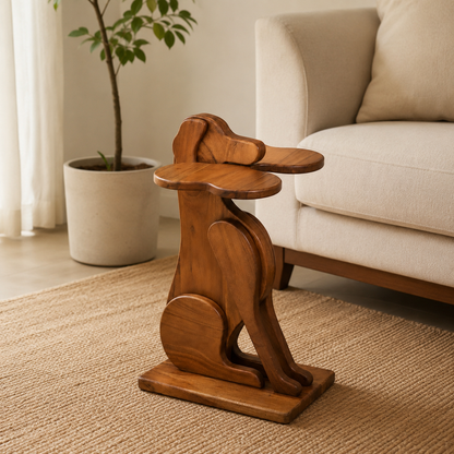 Handcrafted Wooden Accent Table